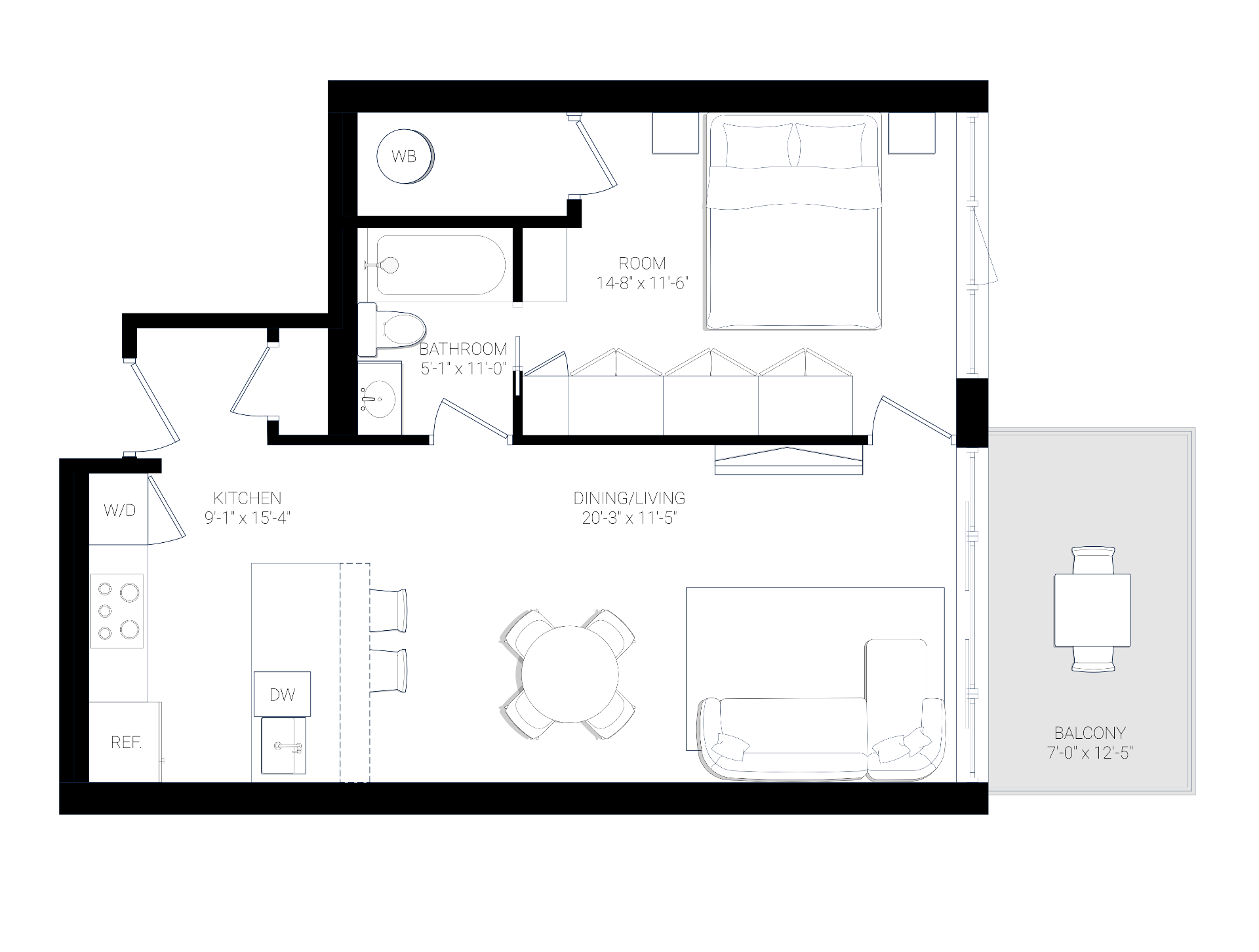 Residence 3B floor plan