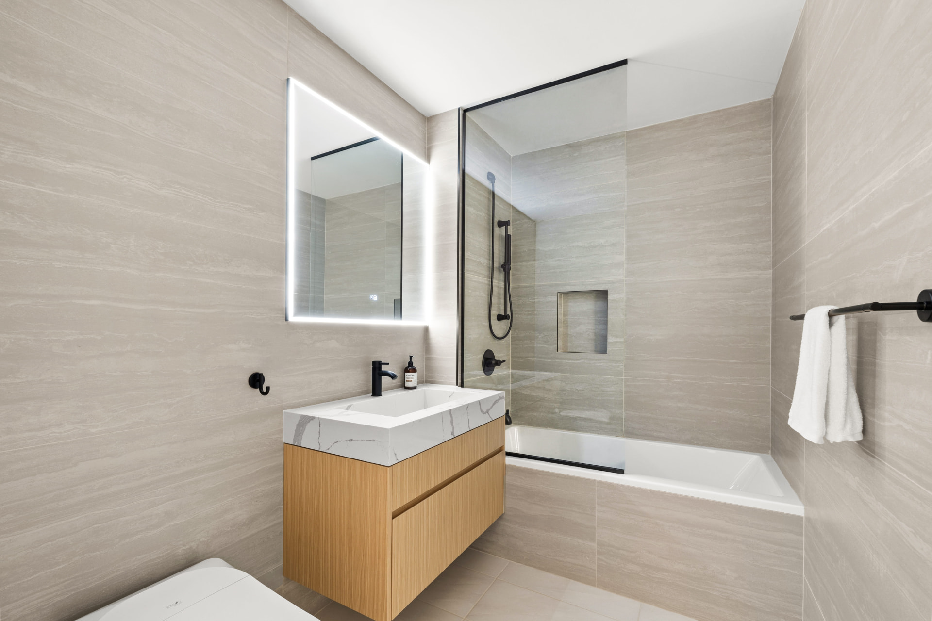 Residence 1A spa-inspired bathroom
