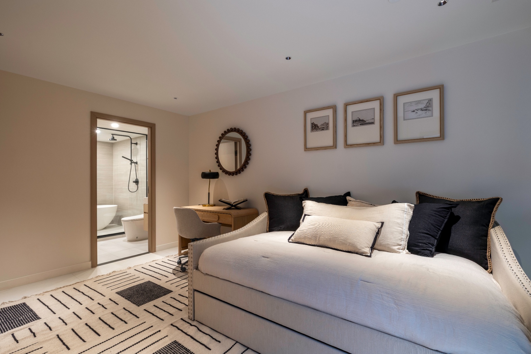 Residence 1B bedroom with ensuite bath