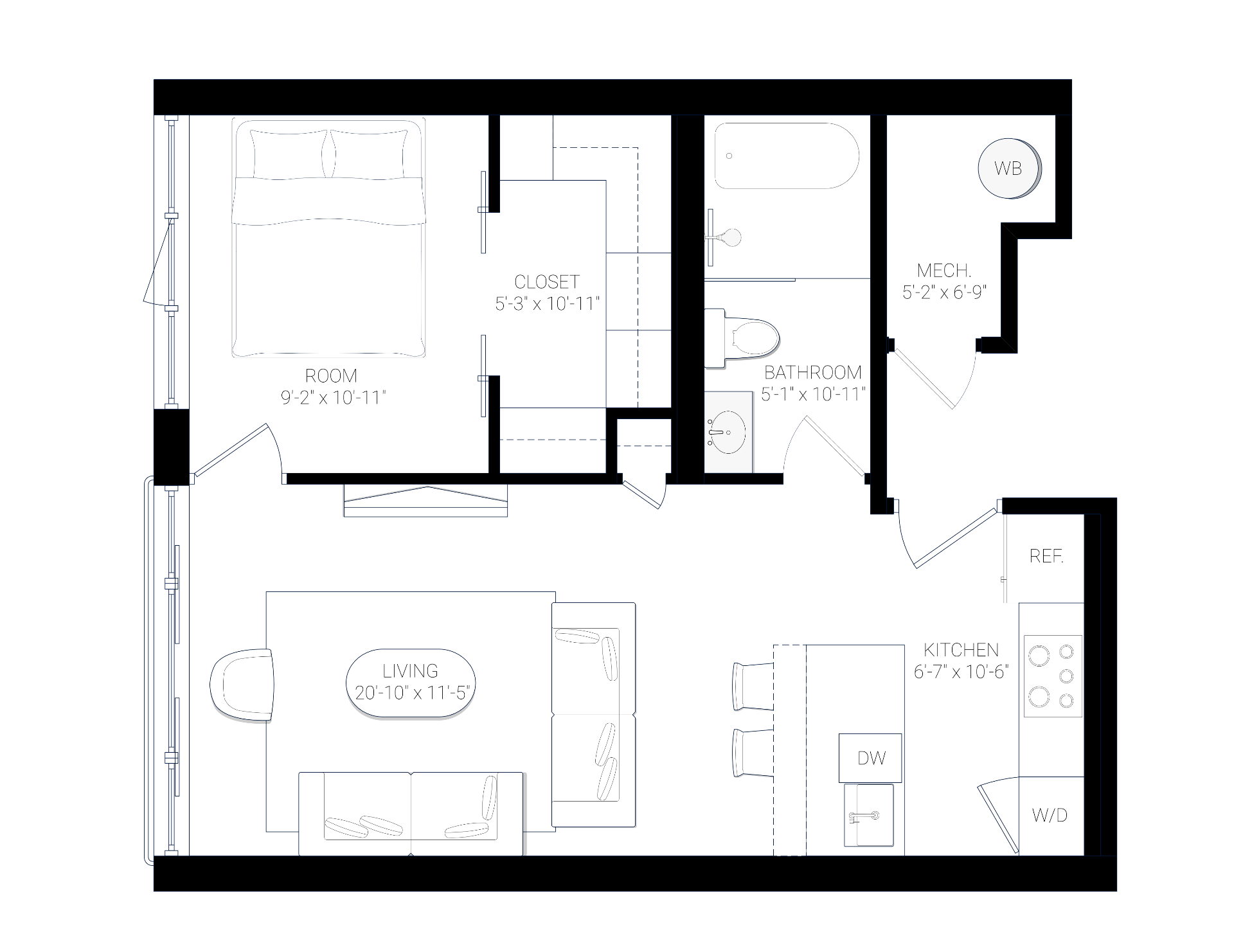 Residence 2A floor plan